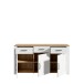 Sideboard >BOHOL< in Eiche Dekor / Sibiu - 166,1x87x42cm (BxHxT)