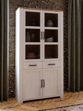 Stauraumvitrine >BOHOL< in Eiche Dekor / Sibiu -...