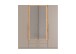 Drehtürenschrank >MARBURG< in SAHARAGRAU + ARTISAN - 180x199x58cm (BxHxT)