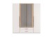 Drehtürenschrank >MARBURG< in WEISS + ARTISAN - 180x199x58cm (BxHxT)