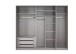 Schwebetürenschrank >indiana A< in SAHARAGRAU / ARTISAN - 250x216x65cm (BxHxT)