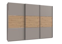 Schwebetürenschrank >indiana A< in SAHARAGRAU...