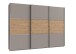 Schwebetürenschrank >indiana A< in SAHARAGRAU / ARTISAN - 300x216x65cm (BxHxT)