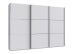 Schwebetürenschrank >indiana A< in WEISS - 300x216x65cm (BxHxT)