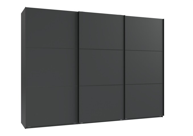Schwebetürenschrank >indiana A< in GRAPHIT - 300x216x65cm (BxHxT)
