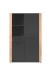 Highboard >Cento< in Anthrazit / Artisan - 100x155x35cm (BxHxT)