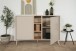 Sideboard >Sinop< in Sand / Artisan Eiche Dekor - 135x90x37,5 (BxHxT)