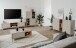 Sideboard >Sinop< in Sand / Artisan Eiche Dekor - 135x90x37,5 (BxHxT)