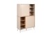 Highboard >Sinop< in Sand / Artisan Eiche Dekor - 90x140x37,5 (BxHxT)
