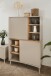 Highboard >Sinop< in Sand / Artisan Eiche Dekor - 90x140x37,5 (BxHxT)