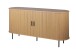 Sideboard >Kajsa< in Dekor Eiche, Holzwerkstoff - 160x80x40cm (BxHxT)