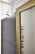 Schwebetürenschrank >KATAR< in GRAPHIT + GOLDFARBEN - 225x208x64cm (BxHxT)