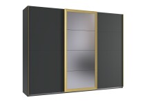 Schwebetürenschrank >KATAR< in GRAPHIT +...