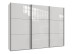 Schwebetürenschrank >indiana C< in WEISS + GLAS WEISS - 300x216x65cm (BxHxT)