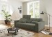 Big-Sofa >Maggy< Sitztiefen- / Kopfteilverstellung, Cord oliv - 242x110x121cm (BxHxT)