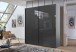 Schwebetürenschrank >indiana C< in GRAPHIT + GLASS GREY - 200x216x65cm (BxHxT)