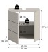 Waschbeckenunterschrank >Vira< in kaschmir - 60x57x34cm (BxHxT)