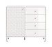 Highboard >Prisma< in Weiß - 110x96x40cm (BxHxT)