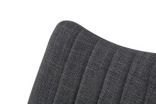 Esszimmerstuhl >Lotta< 2er Set in anthrazit, Webstoff - 53x86x59cm (BxHxT)