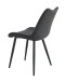 Esszimmerstuhl >Lotta< 2er Set in anthrazit, Webstoff - 53x86x59cm (BxHxT)