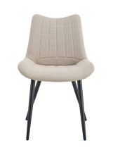 Esszimmerstuhl >Lotta< 2er Set in creme, Webstoff - 53x86x59cm (BxHxT)