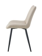 Esszimmerstuhl >Lotta< 2er Set in creme, Webstoff - 53x86x59cm (BxHxT)