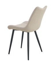 Esszimmerstuhl >Lotta< 2er Set in creme, Webstoff - 53x86x59cm (BxHxT)