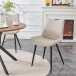 Esszimmerstuhl >Lotta< 2er Set in creme, Webstoff - 53x86x59cm (BxHxT)