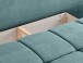 Schlafsofa >Lauder< in mint-blau, Cord - 207x93x105cm (BxHxT)
