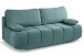 Schlafsofa >Lauder< in mint-blau, Cord - 207x93x105cm (BxHxT)