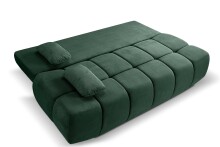 Schlafsofa >Lauder< in smaragdgrün, Cord - 207x93x105cm (BxHxT)