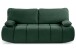 Schlafsofa >Lauder< in smaragdgrün, Cord - 207x93x105cm (BxHxT)