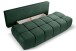 Schlafsofa >Lauder< in smaragdgrün, Cord - 207x93x105cm (BxHxT)