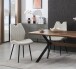 Esszimmerstuhl >Christin< 2er Set in creme, Velouroptik - 52x75x58cm (BxHxT)