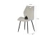 Esszimmerstuhl >Christin< 2er Set in creme, Velouroptik - 52x75x58cm (BxHxT)