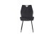 Esszimmerstuhl >Christin< 2er Set in anthrazit, Velouroptik - 52x75x58cm (BxHxT)