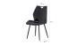 Esszimmerstuhl >Christin< 2er Set in anthrazit, Velouroptik - 52x75x58cm (BxHxT)