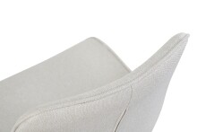 Drehstuhl >Emilia< 2er Set in creme, Webstoff - 52x85x61cm (BxHxT)