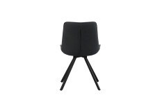 Drehstuhl >Emilia< 2er Set in anthrazit, Webstoff - 52x85x61cm (BxHxT)