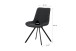 Drehstuhl >Emilia< 2er Set in anthrazit, Webstoff - 52x85x61cm (BxHxT)