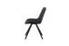 Drehstuhl >Emilia< 2er Set in anthrazit, Webstoff - 52x85x61cm (BxHxT)