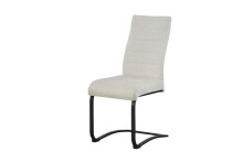 Freischwinger >Leni< 2er Set in creme, Strukturstoff - 43x98x59cm (BxHxT)