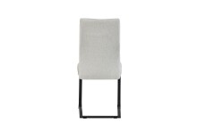 Freischwinger >Leni< 2er Set in creme, Strukturstoff - 43x98x59cm (BxHxT)