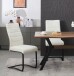 Freischwinger >Leni< 2er Set in creme, Strukturstoff - 43x98x59cm (BxHxT)