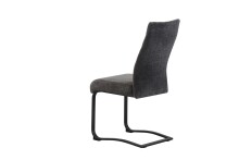 Freischwinger >Leni< 2er Set in anthrazit, Strukturstoff - 43x98x59cm (BxHxT)