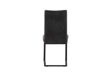 Freischwinger >Leni< 2er Set in anthrazit, Strukturstoff - 43x98x59cm (BxHxT)