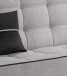 Schlafsofa >Bono< in hellgrau, Strukturstoff - 199x91x91cm (BxHxT)