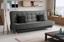 Schlafsofa >Bono< in grau, Strukturstoff -...