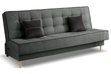 Schlafsofa >Bono< in grau, Strukturstoff - 199x91x91cm (BxHxT)