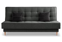 Schlafsofa >Bono< in grau, Strukturstoff - 199x91x91cm (BxHxT)